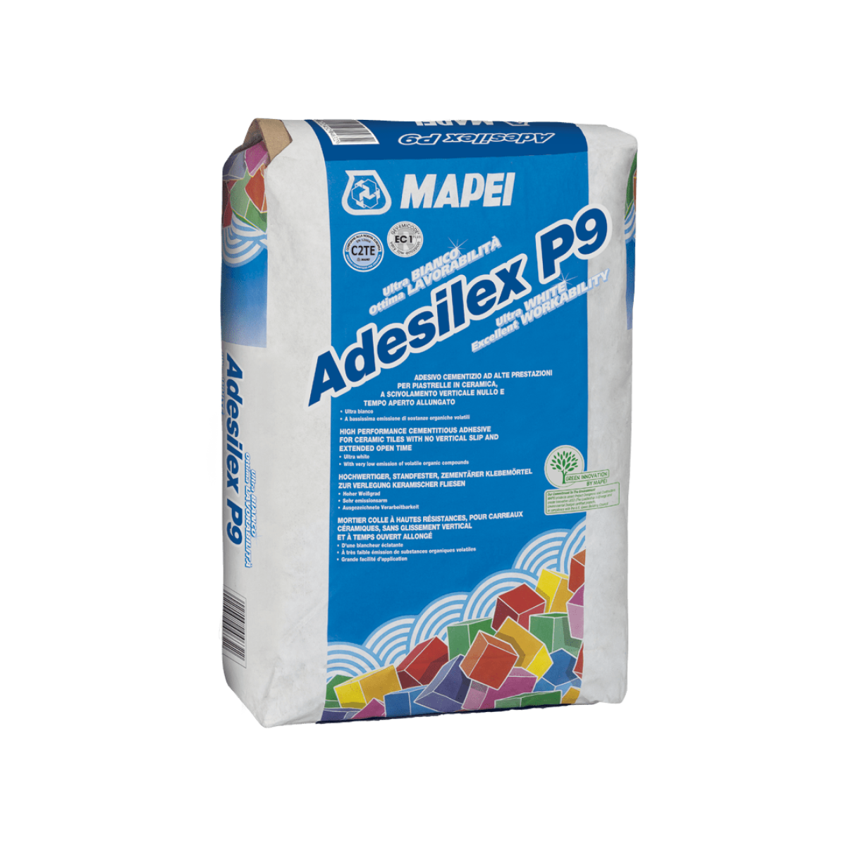 Mapei Плиточный клей (C2TE) Adesilex P9 белый , 20 kg