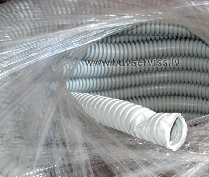 Gofrēta caurule (pelēka) 32mm, 50m