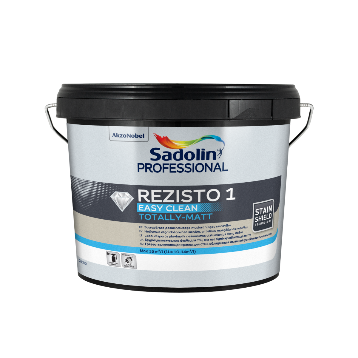 Sadolin Professional Rezisto 1 Глубоко матовая краска для стен BW 2.5L