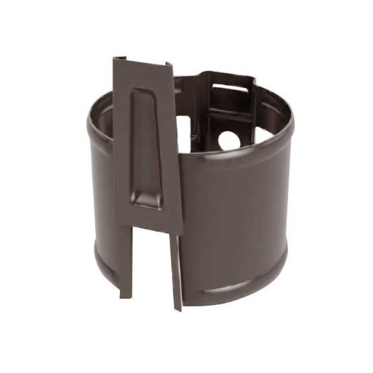 Ruukki Caurules stiprinājums mūra sienai ar ķīli, D90mm, HCG RR32/Tumši brūns