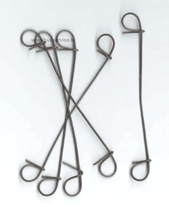 Armatūras sienamās stieples ar cilpām 100mm (1000gb.)