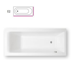 Balteco Forma Akrila vanna ar rāmi, sifonu, 169x75cm, paneļi E2, balta
