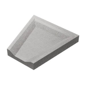 Stoneroc Ūdens teknes nobeigums, 60x400x400mm, pelēka