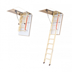 Fakro Ugunsdrošās bēniņu kāpnes ar slēdzeni, trīsdaļīgas, LWF 60 SL, 280cm, 55x120cm