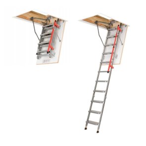 Fakro Bēniņu kāpnes ar metāla pakāpieniem, trīsdaļīgas LML Lux, 305cm, 60x130cm