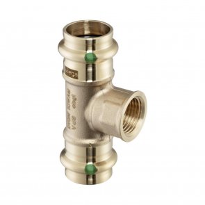 Viega Sanpress Trejgabals, iekšējā vītne, 15mm x 1/2 collas x 15mm