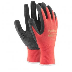 Wolf Ogrifox Cimdi CRC ar lateksa pārklājumu sarkani 9.izm.