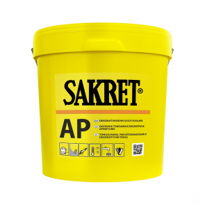Sakret AP Gatavais akrila dekoratīvais apmetums, tonējams (biezpiens) 2mm, 25kg