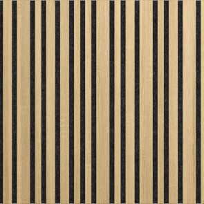 ILLI Tremolo Akustiskais sienas panelis, finierēts, melns filcs, 600x600x18mm, 0.36m2, ozols