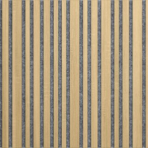 ILLI Tremolo Akustiskais sienas panelis, finierēts, pelēks filcs, 600x600x18mm, 0.36m2, ozols