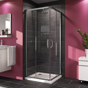 Huppe X1 Kvadrāta dušas kabīne bez paliktņa, sudraba profils, caurspīdīgs stikls AP, 80x80x190cm