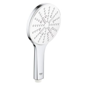 Grohe Rainshower SmartActive 130 Dušas klausule, 3 režīmi, d=130mm, balts/hroms