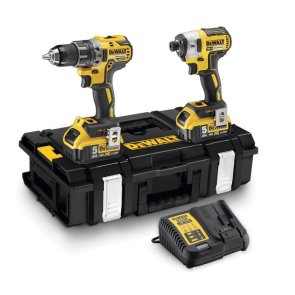 DeWalt 18V XR Instrumentu komplekts DCD796+DCF887 (+2X5.0Ah, lādētājs, koferis) DCK266P2-QW