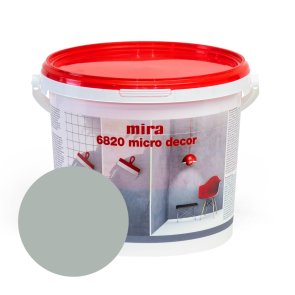 Mira 6820 Micro decor Sienu mikrocememta dekoratīvā špaktele, sudraba, 3kg