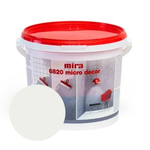Mira 6820 Micro decor Sienu mikrocememta dekoratīvā špaktele, balta, 3kg