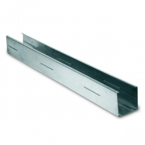 Knauf reģipša metāla profils CW-100 (Starpsienu vertikālais profils) 100/50/0.6, 2.6m