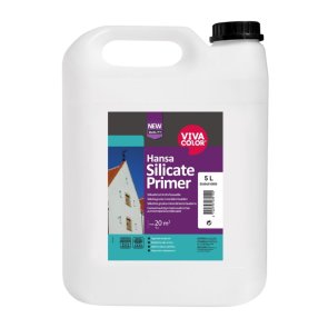 Vivacolor Hansa Silicate Primer Silikāta gruntējuma šķīdums minerālām fasādēm,  5L