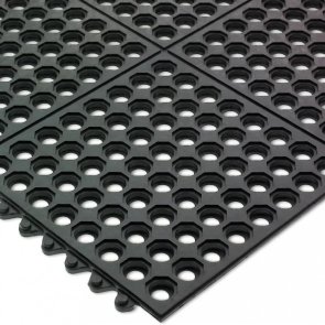 Baumera Klasika Gumijas paklājs, 12x914x914mm, melns