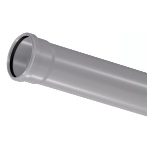 Uponor HTP S&W Iekšējās kanalizācijas caurule ar uzmavu, DN50mm, 1m