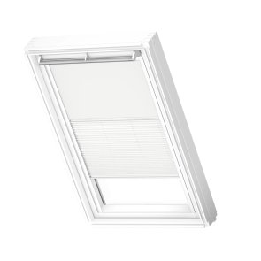 Velux DFD Duo Gaismu necaurlaidīgas jumta logu žalūzijas ar rokas vadību, ar baltām sliedēm, MK04, 78x98cm, baltas