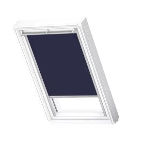 Velux DKL Gaismu necaurlaidīgas jumta logu žalūzijas, ar alumīnija sliedēm, MK04, 78x98cm, tumši zilas