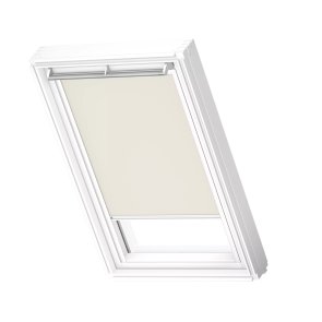 Velux DKL Gaismu necaurlaidīgas jumta logu žalūzijas, ar baltām sliedēm, MK04, 78x98cm, bēšas