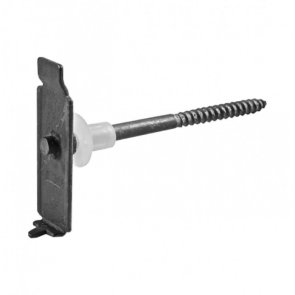 Ruukki Skrūve caurules stiprinājumam mūra sienā, L=125mm, pelēka