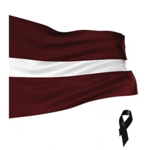 Latvijas valsts karogs kātam, 75x150cm