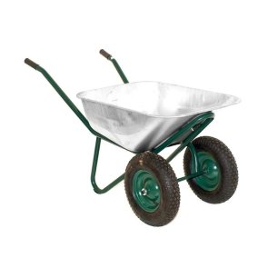 Vilmars Celtniecības Ķerra, 2 pneimatiskie riteņi, cinkota, 110L