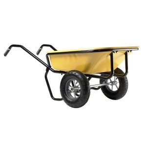 Haemmerlin Cargo Twin Excellium Ķerra, 2 pneimatiski riteņi, dzeltena, 160L