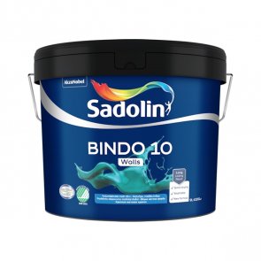 Sadolin Bindo 10 Noturīga pret mazgāšanu, matēta krāsa sienām BW 9L