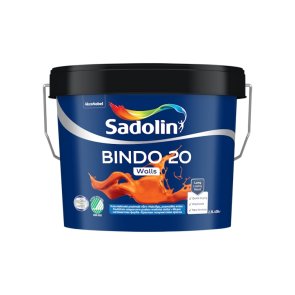 Sadolin Bindo 20 Noturīga pret mazgāšanu, pusmatēta krāsa sienām BW 2.5L