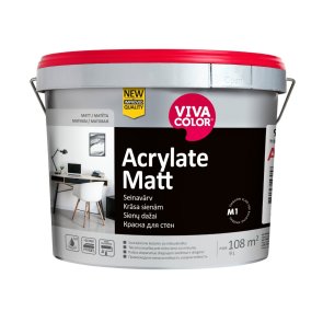 Vivacolor Acrylate Matt A Mitrumizturīga sienas krāsa, matēta 9L