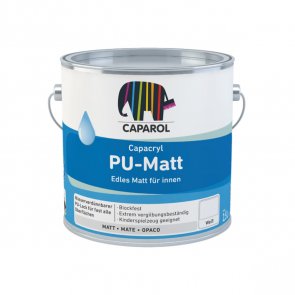 Caparol Capacryl PU-Matt Augstvērtīga poliuretāna-akrila krāsa furnitūrai, matēta BW Balta 0.35L