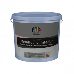 Caparol Capadecor Metallocryl Interior Spīdīga dispersijas krāsa ar metālisku spīdumu iekšdarbiem 2.5L