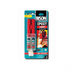 Bison эпоксидный клей быстро отвердевающий Epoxy 5 Min , 24ml