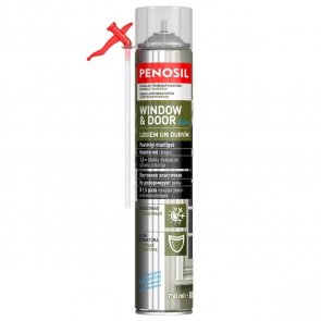 Penosil Window & Door Elastic Elastīgās logu un durvju montāžas putas ar salmiņaplikatoru 750ml