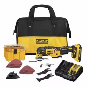 DeWalt Akumulatora Multifunkcionāls instrumemts 20V MAX XR, ar aksesuāriem (+1x2Ah, lādētājs, soma) DCS356D1-QW