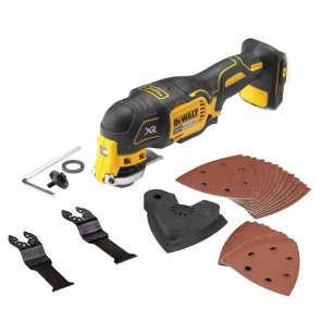 DeWalt Akumulatora Multifunkcionāls instruments, 18V, ar aksesuāriem (bez akumulatora, lādētāja) DCS355N-XJ 