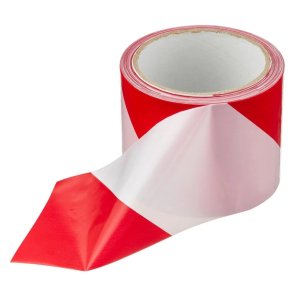 Geko Norobežojošā lente 70mm x 100m, sarkana/balta