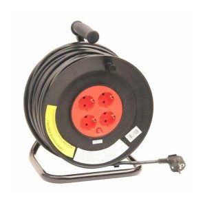 Acuma Pagarinātājs spolē ar 4 rozetēm, 3x1,5mm2, 50m