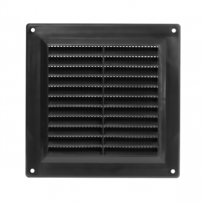 Europlast Ventilācijas reste plastmasas 150x150mm, melna