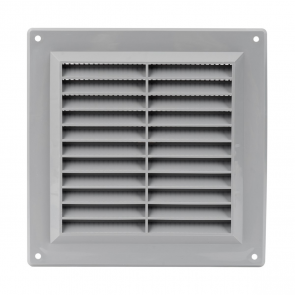 Europlast Ventilācijas reste plastmasas 150x150mm, pelēka