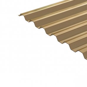 Proplastik Salux PVC trapecveida jumta loksne, 0,8x900x2000mm, bronza