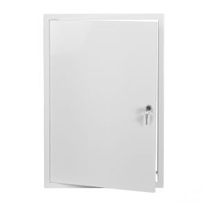 Europlast RMLA Metāla revīzijas lūka iekšdarbiem, ar atslēgu, 600x400mm, balta