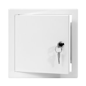 Europlast RMLA Metāla revīzijas lūka iekšdarbiem, ar atslēgu, 150x150mm, balta