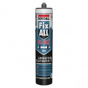 Soudal Fix ALL Flexi Гибридный полимерный клей/герметик , melns, 290ml