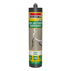 Soudal Acryl Fassade Akrila hermētiķis ģipškartonam, ārdarbiem, balts, 280ml 