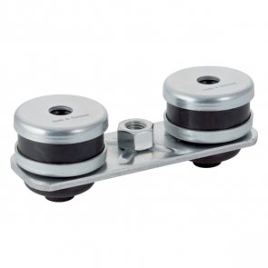 Geberit taisnstūra pamatplāksnes komplekts, divi skrūvju caurumi, ar vītni M10, 120x40mm, h=35mm