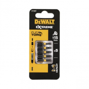 DeWalt FlexTORQ Skrūvgriežu uzgalis 25mm T15 (5gab)